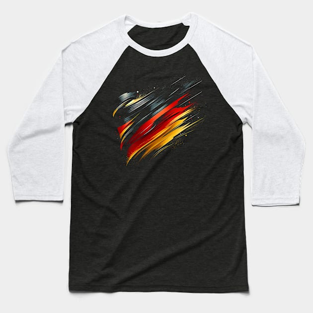 Germany German National Team Baseball T-Shirt by TaevasDesign